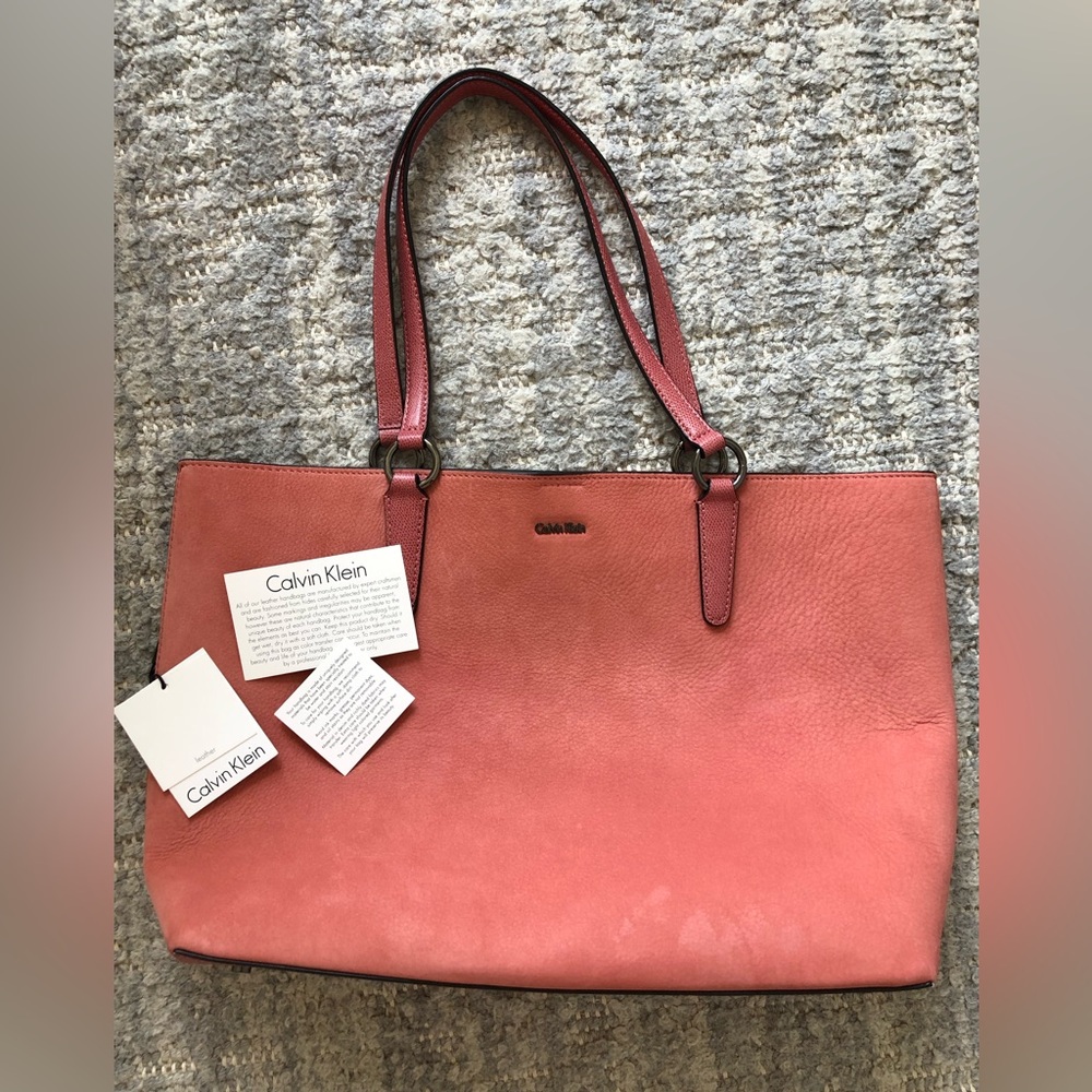 Calvin Klein Salmon Pink Tote